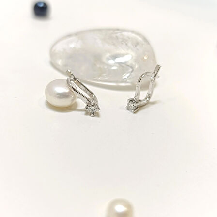 0.18ct F Color Pırlanta Tek Taş Küpe 14 Ayar Altın HD VİDEOLU
