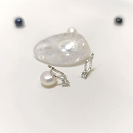 0.18ct F Color Pırlanta Tek Taş Küpe 14 Ayar Altın HD VİDEOLU