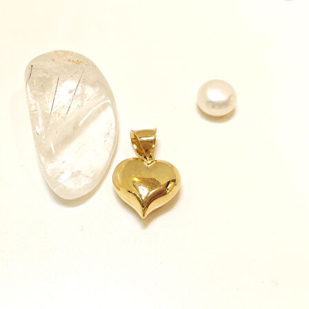 12mm Kalpli Kolye Ucu 14 Ayar Altın  HD VİDEOLU