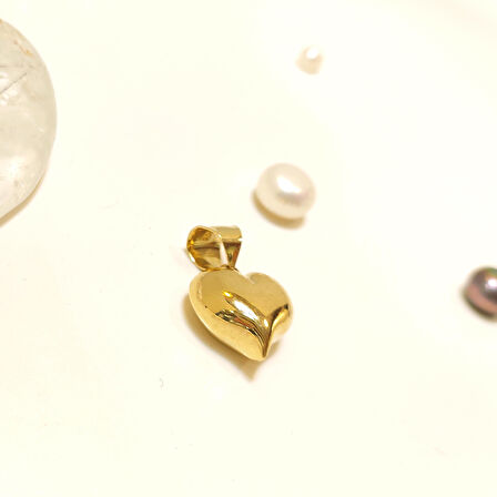 12mm Kalpli Kolye Ucu 14 Ayar Altın  HD VİDEOLU