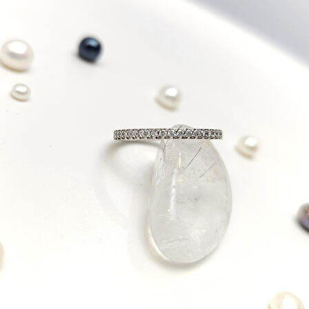 19 Ölçü Tam tur Taşlı Yüzük 14 Ayar Altın HD VİDEOLU