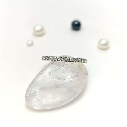 19 Ölçü Tam tur Taşlı Yüzük 14 Ayar Altın HD VİDEOLU