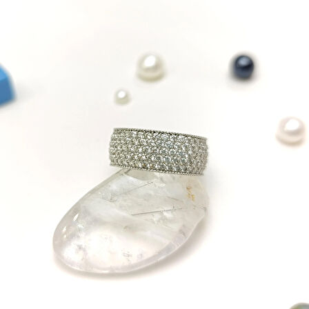 15 Ölçü Tam tur Taşlı Yüzük 14 Ayar Altın HD VİDEOLU