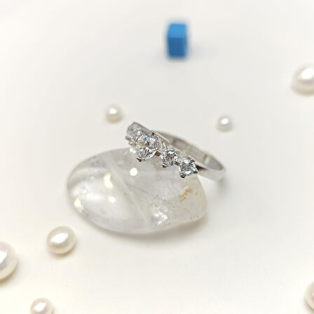 Beş Taş Yüzük 14 Ayar Altın HD VİDEOLU