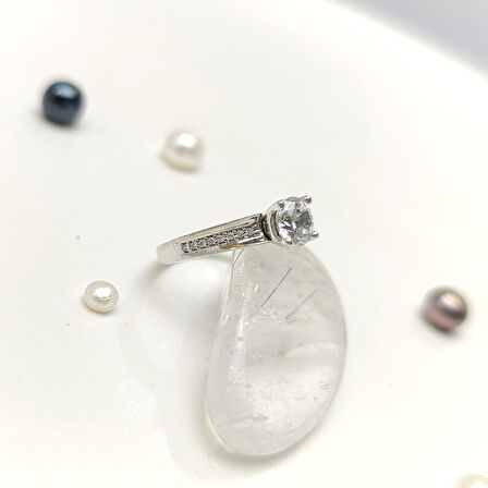 Tek Taş Yüzük 14 Ayar Altın HD VİDEOLU