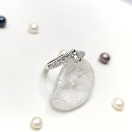 Tek Taş Yüzük 14 Ayar Altın HD VİDEOLU