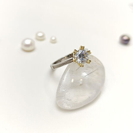 Tek Taş Yüzük 14 Ayar Altın HD VİDEOLU