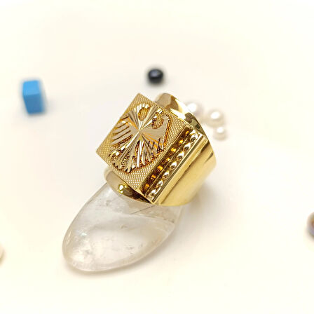 Kartal Yüzük 14 Ayar Altın HD VİDEOLU