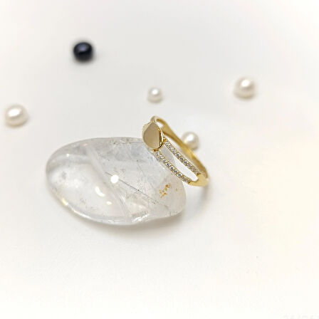 Oval Levhalı Yüzük 14 Ayar Altın HD VİDEOLU