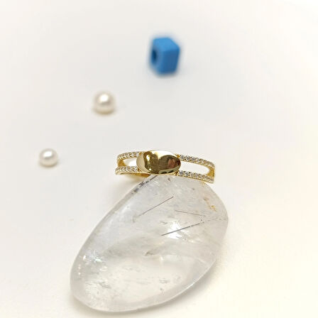 Oval Levhalı Yüzük 14 Ayar Altın HD VİDEOLU