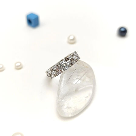 Baget Taşlı Yüzük 14 Ayar Altın HD VİDEOLU