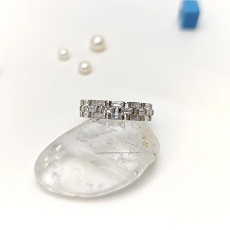 Baget Taşlı Yüzük 14 Ayar Altın HD VİDEOLU