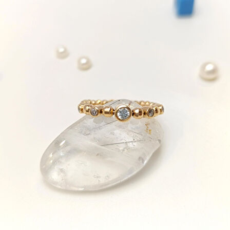 Dorika Toplu Yüzük 14 Ayar Altın HD VİDEOLU