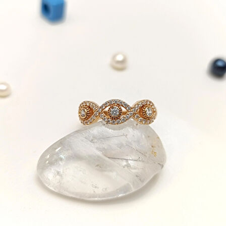 Taşlı Yüzük 14 Ayar Altın HD VİDEOLU