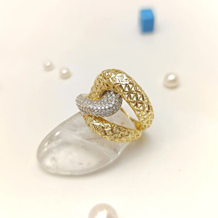 Taşlı Yüzük 14 Ayar Altın HD VİDEOLU