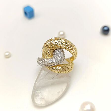 Taşlı Yüzük 14 Ayar Altın HD VİDEOLU