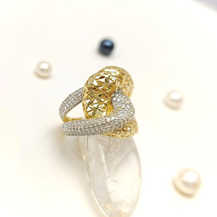 Taşlı Yüzük 14 Ayar Altın HD VİDEOLU