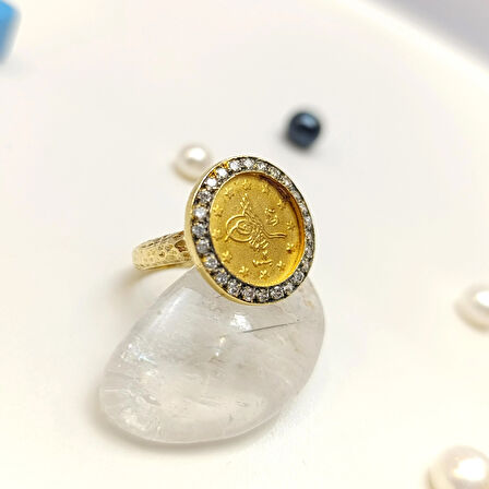 Otantik Tuğralı Yüzük 14 Ayar Altın HD VİDEOLU