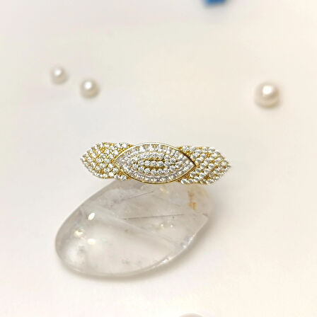 Taşlı Yüzük 14 Ayar Altın HD VİDEOLU