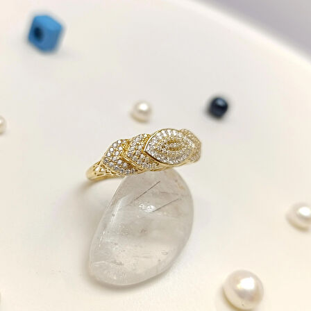 Taşlı Yüzük 14 Ayar Altın HD VİDEOLU