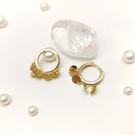 Pullu Halka Küpe 14 Ayar Altın HD VİDEOLU