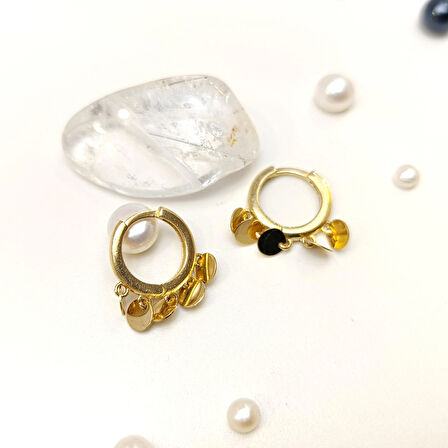 Pullu Halka Küpe 14 Ayar Altın HD VİDEOLU