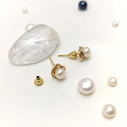 Olimpiyat Vidalı Küpe 14 Ayar Altın HD VİDEOLU