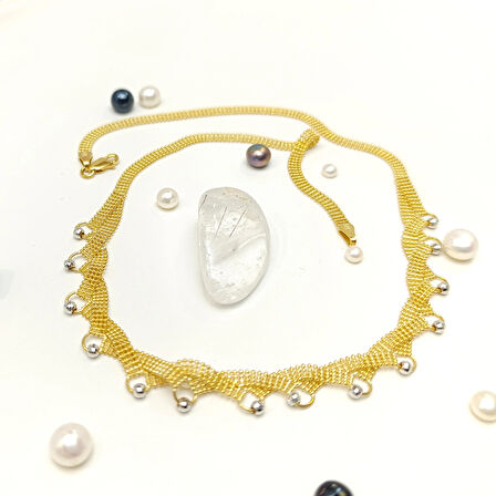 Dorika Toplu Gerdanlık Kolye 14 Ayar Altın HD VİDEOLU