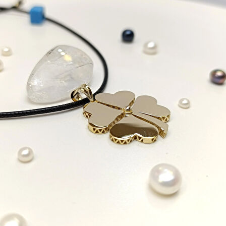 Yonca Kolye 14 Ayar Altın HD VİDEOLU