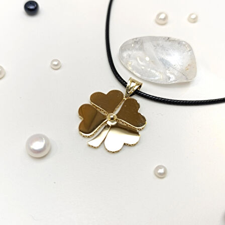 Yonca Kolye 14 Ayar Altın HD VİDEOLU