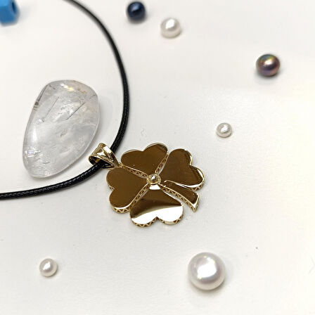 Yonca Kolye 14 Ayar Altın HD VİDEOLU