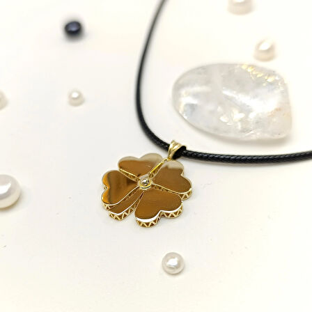 Yonca Kolye 14 Ayar Altın HD VİDEOLU