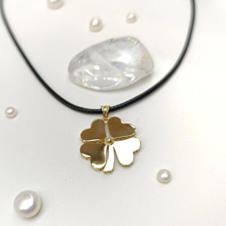 Yonca Kolye 14 Ayar Altın HD VİDEOLU