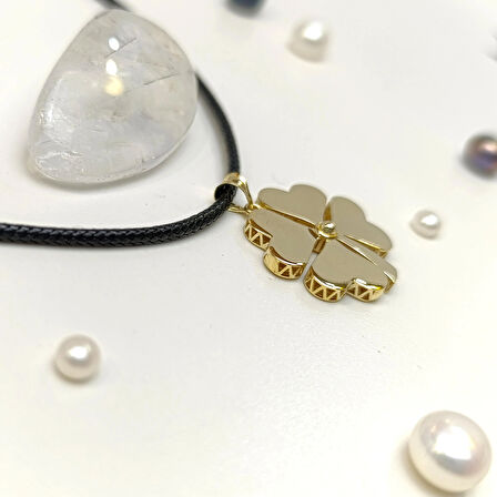 Yonca Kolye 14 Ayar Altın HD VİDEOLU