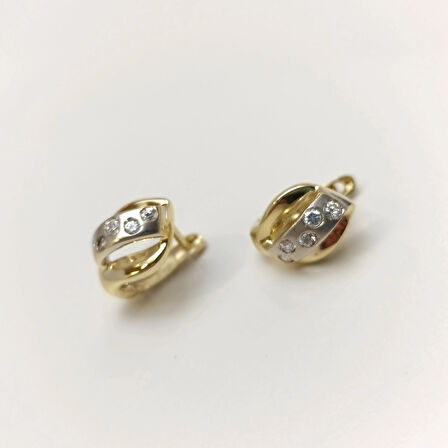 Küpe 14 Ayar Altın HD VİDEOLU