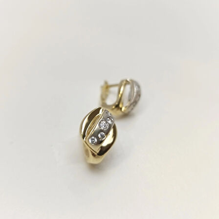 Küpe 14 Ayar Altın HD VİDEOLU