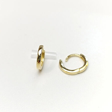 10mm Klasik Halka Küpe 14 Ayar Altın HD VİDEOLU