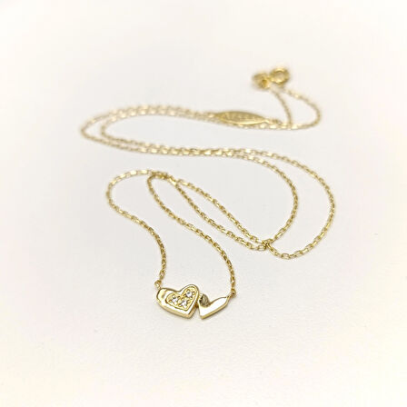 Kalp Kolye 14 Ayar Altın HD VİDEOLU