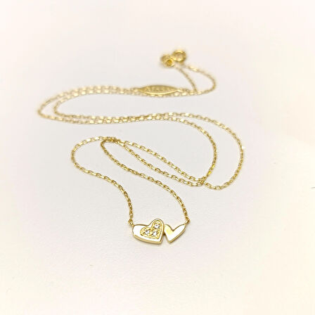 Kalp Kolye 14 Ayar Altın HD VİDEOLU