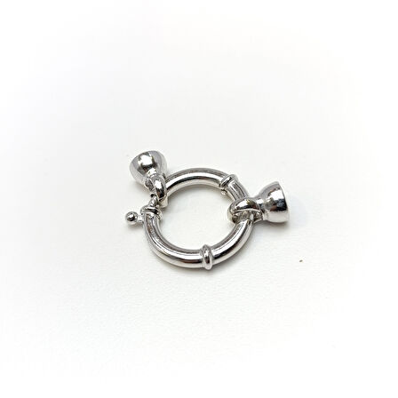 21mm Gemici İnci ve Taş Dizmek için Kilit 925 Ayar Gümüş HD VİDEOLU