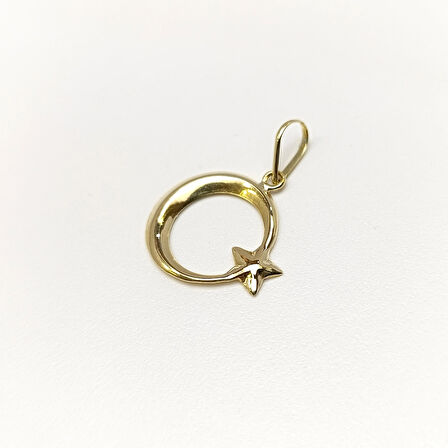 Ay Yıldız Kolye 14 Ayar Altın HD VİDEOLU