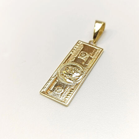 100 Dolar Kolye 14 Ayar Altın HD VİDEOLU