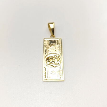 100 Dolar Kolye 14 Ayar Altın HD VİDEOLU