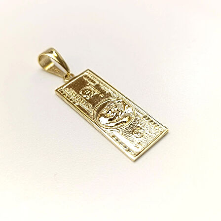 100 Dolar Kolye 14 Ayar Altın HD VİDEOLU