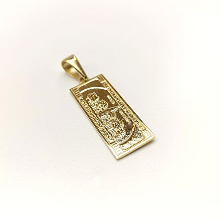 100 Dolar Kolye 14 Ayar Altın HD VİDEOLU