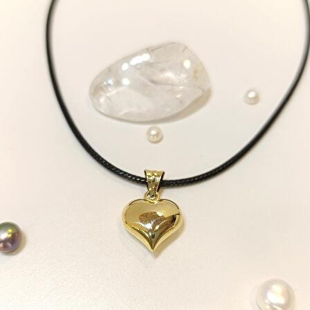 17mm Kalpli Kolye 14 Ayar Altın HD VİDEOLU