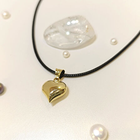 17mm Kalpli Kolye 14 Ayar Altın HD VİDEOLU