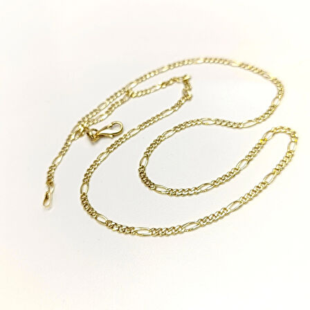 53cm 2.8mm Figaro Zincir 14 Ayar Altın HD VİDEOLU