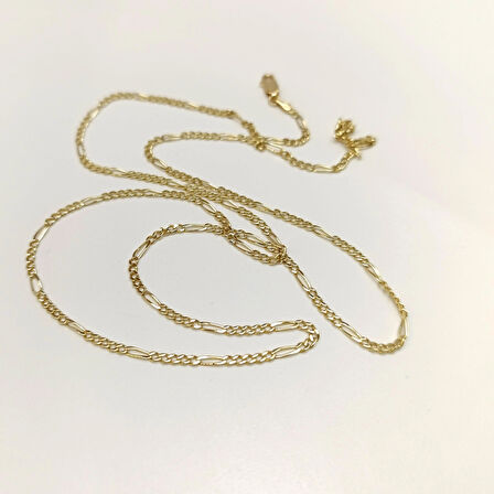 65cm 2.1mm Figaro Zincir 14 Ayar Altın HD VİDEOLU