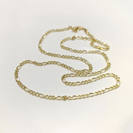 60cm 3.1mm Figaro Zincir 14 Ayar Altın HD VİDEOLU